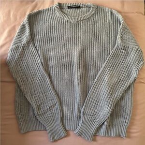 brandy melville light blue knit sweater